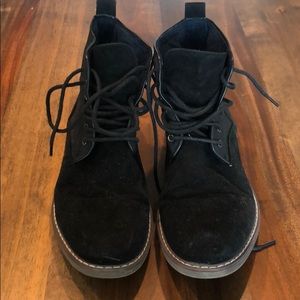 Topman suede & canvas boot